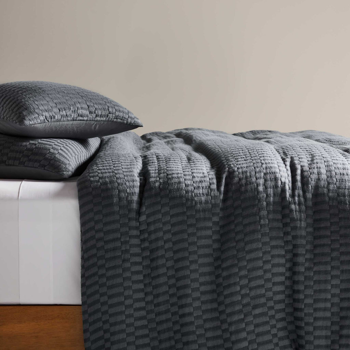 Woven Checkerboard Duvet Set