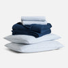 Oxford Stripe in Storm Chambray