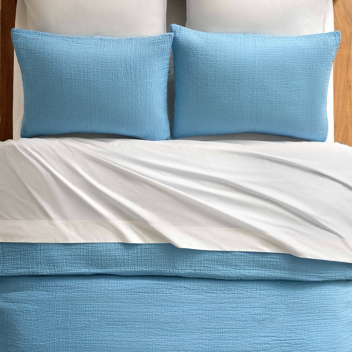 Breezeweave Crinkle Cotton Sham Set - Last Call