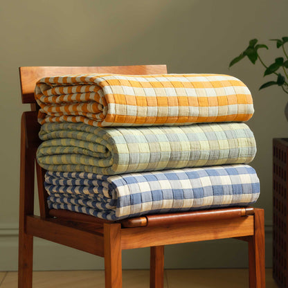 Breezeweave Cotton Gingham Bed Blanket - Last Call
