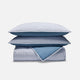 Oxford Stripe in Storm Chambray