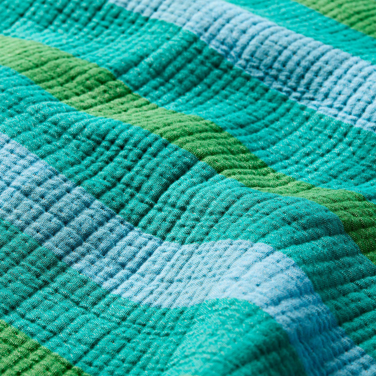Sunwashed Check Bed Blanket - Last Call