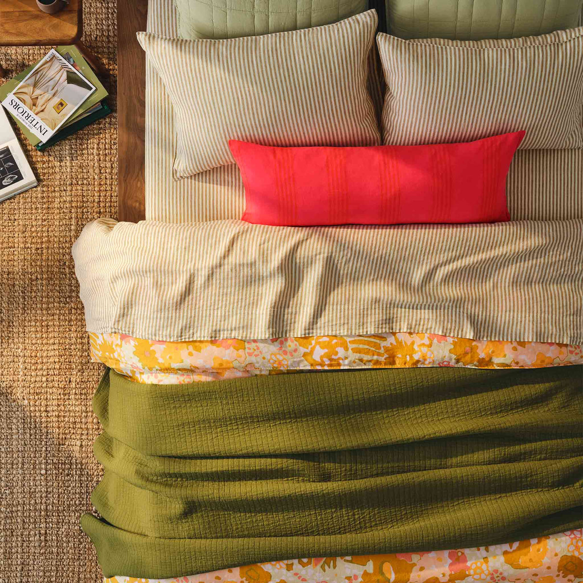 Washed European Linen Lumbar Pillow Cover - Last Call