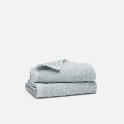 Ribbed Cotton TENCEL™ Hand Towels Set of 2