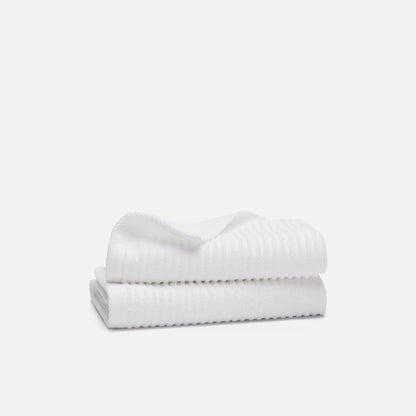 Ribbed Cotton TENCEL™ Hand Towels Set of 2