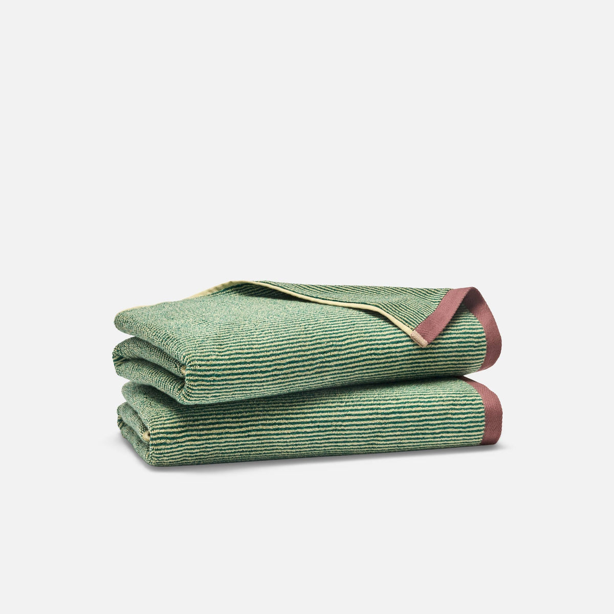 Plush Turkish Cotton Bath Towels Set of 2