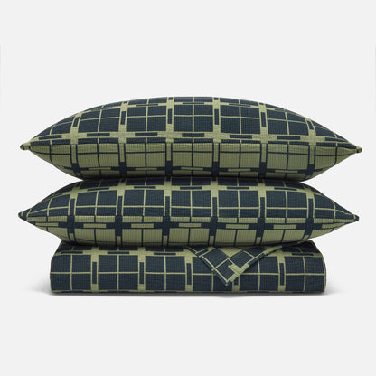 Ribbed Matelasse Quilt Set